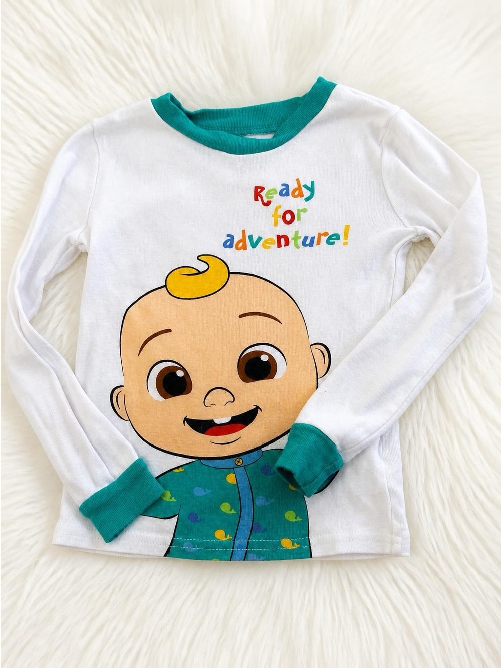 CoComelon White Long-Sleeve Kids Tee Size 4T